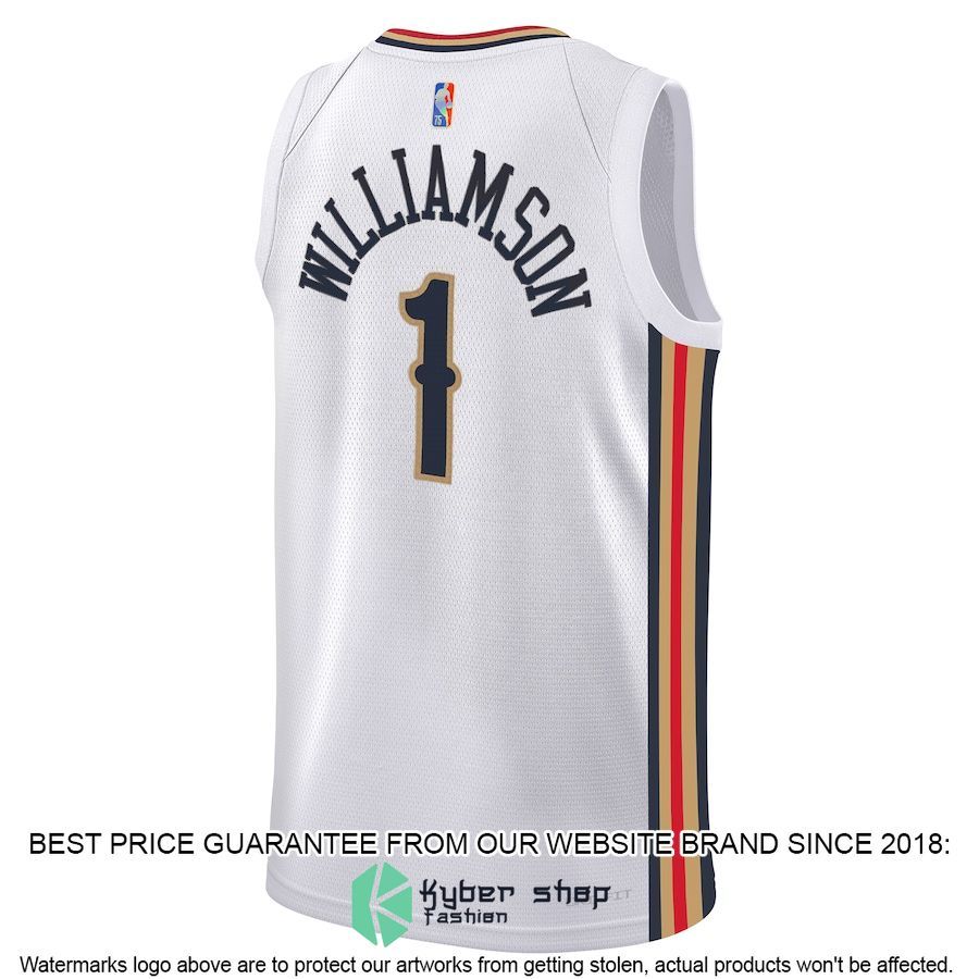 Zion Williamson New Orleans Pelicans Nike Youth 2021-22 City Edition White Basketball Jersey 3 Zion Williamson New Orleans Pelicans Nike Youth 2021-22 City Edition White Basketball Jersey word3
