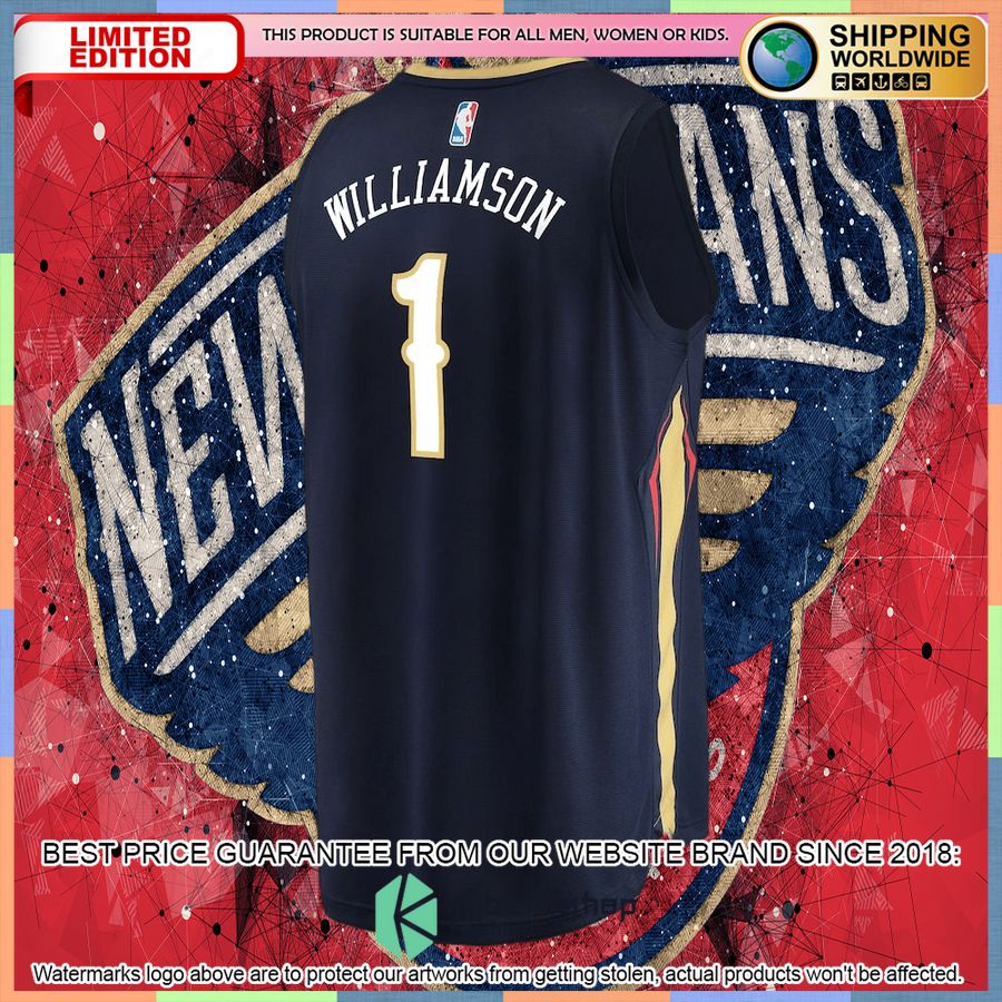 Zion Williamson New Orleans Pelicans Youth Navy Basketball Jersey 6 Zion Williamson New Orleans Pelicans Youth Navy Basketball Jersey word3