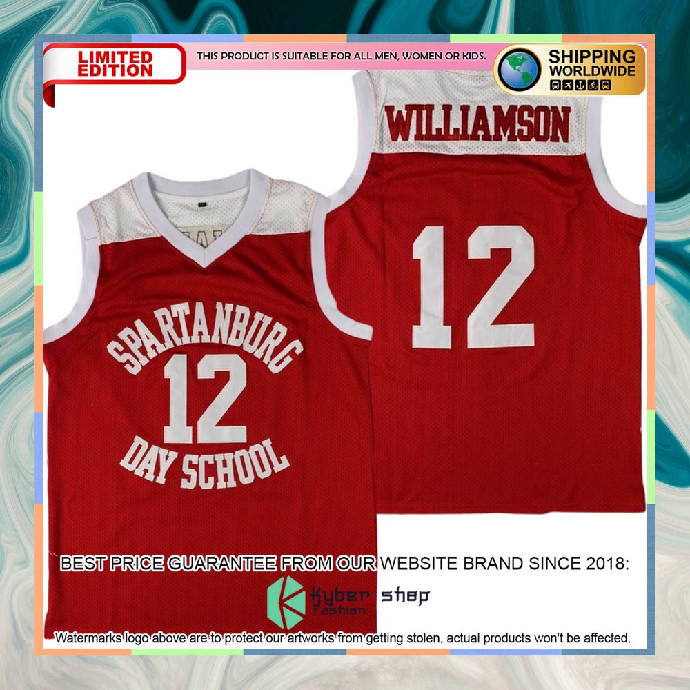 Zion Williamson Spartanburg Day High School Basketball Jersey 4 Zion Williamson Spartanburg Day High School Basketball Jersey word3
