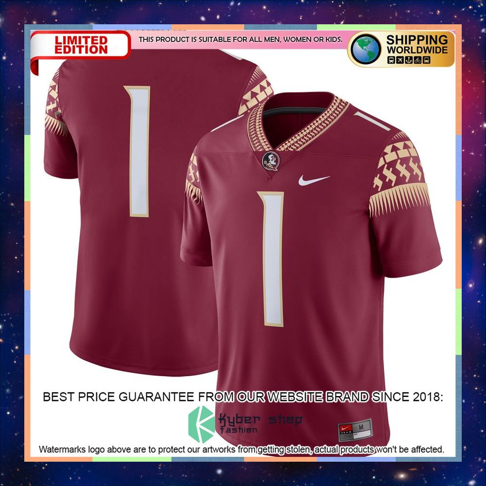 1 Florida State Seminoles Nike Garnet Football Jersey 5 1 Florida State Seminoles Nike Garnet Football Jersey word3