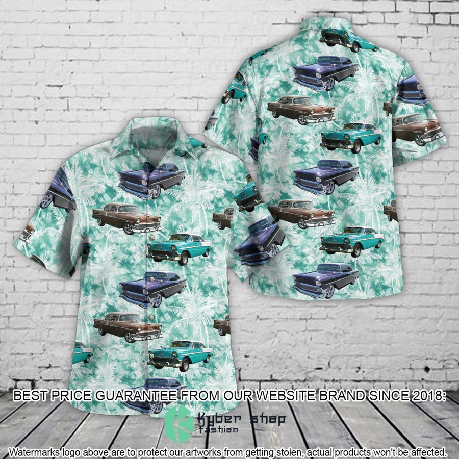 1956 Chevy Bel Air Sport Coupe Hawaiian Shirt