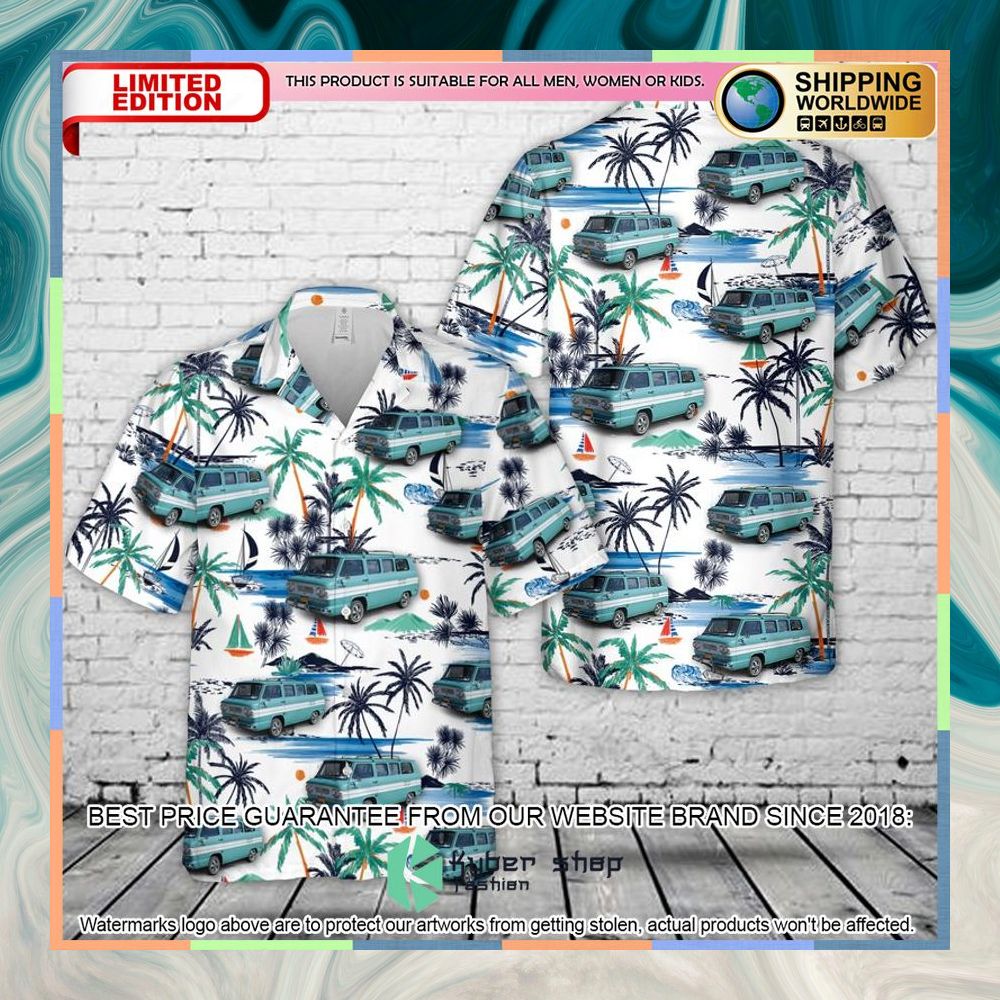 1964 Chevrolet Corvair Greenbrier Sportswagon Hawaiian Shirt 3 1964 Chevrolet Corvair Greenbrier Sportswagon Hawaiian Shirt word1