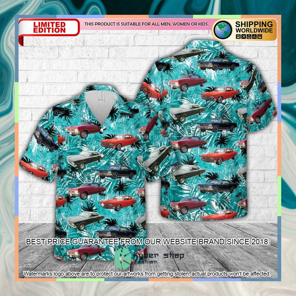 1966 Chevy Chevelle Hawaiian Shirt 3 1966 Chevy Chevelle Hawaiian Shirt word3