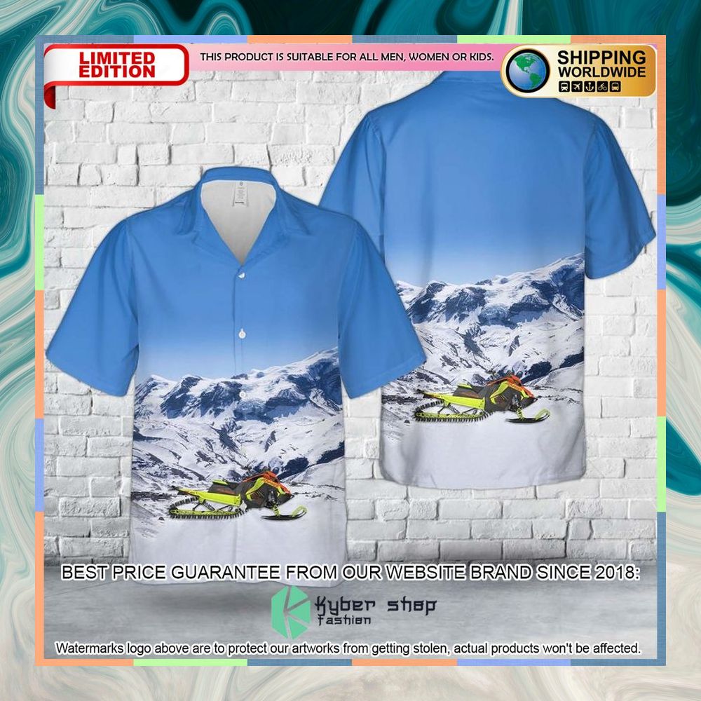 2023 RMK Khaos Slash 155 with 9R engine Snowmobiles Hawaiian Shirt 3 2023 RMK Khaos Slash 155 with 9R engine Snowmobiles Hawaiian Shirt word2