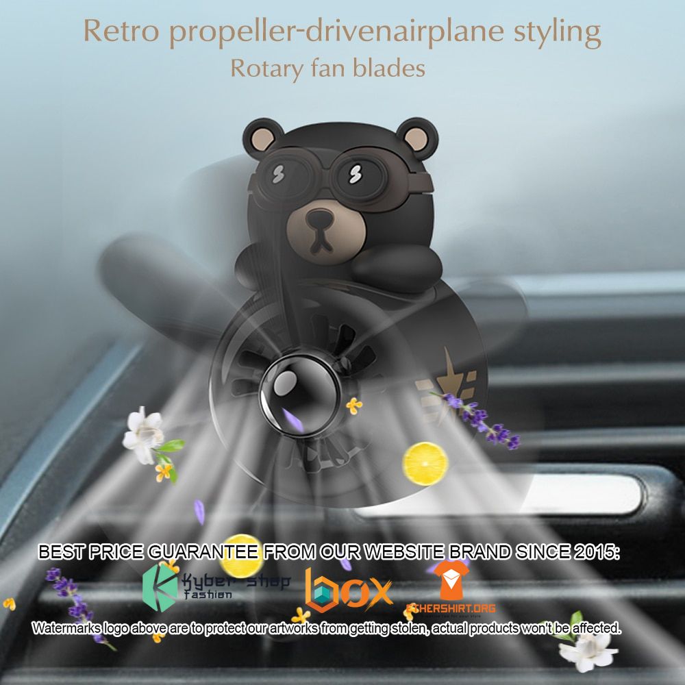 Bear Pilot Car Air Freshener with Rotating Propeller and Perfume Diffuser 6 Bear Pilot Car Air Freshener with Rotating Propeller and Perfume Diffuser word1