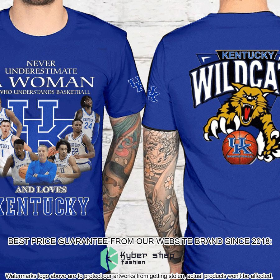 a woman loves kentucky wildcats t shirt 1 460