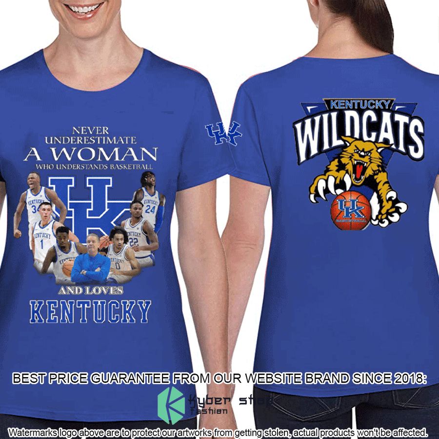 a woman loves kentucky wildcats t shirt 2 262