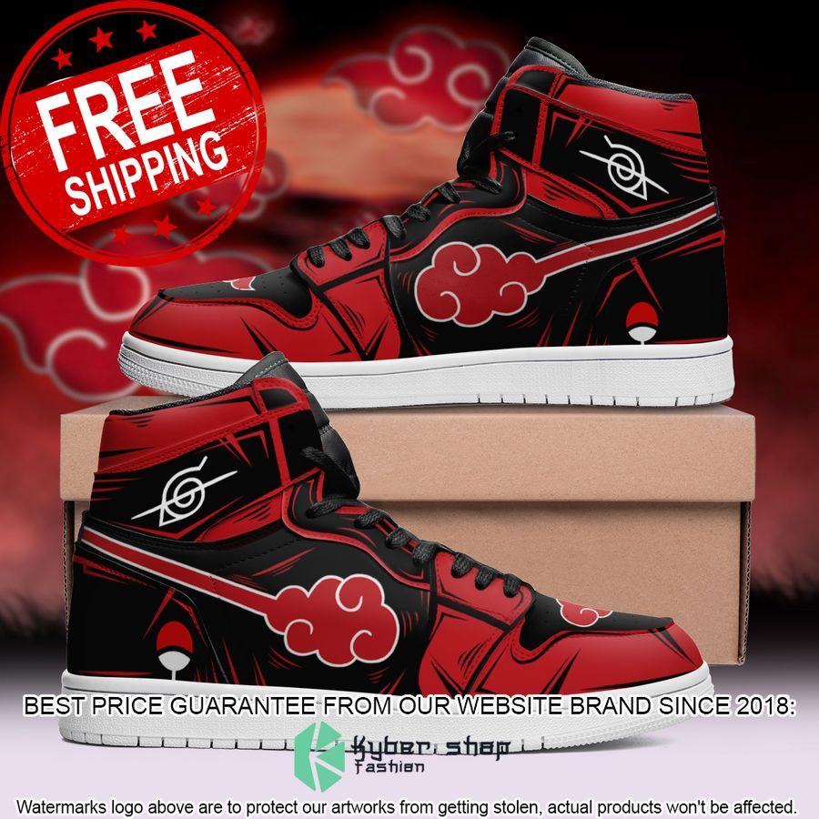 Akatsuki Itachi Naruto Anime Air Jordan High Top Shoes