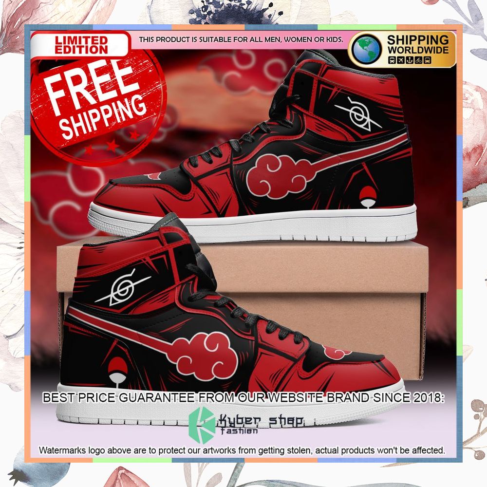 Akatsuki Itachi Naruto Anime Air Jordan High Top Shoes 3 Akatsuki Itachi Naruto Anime Air Jordan High Top Shoes word2