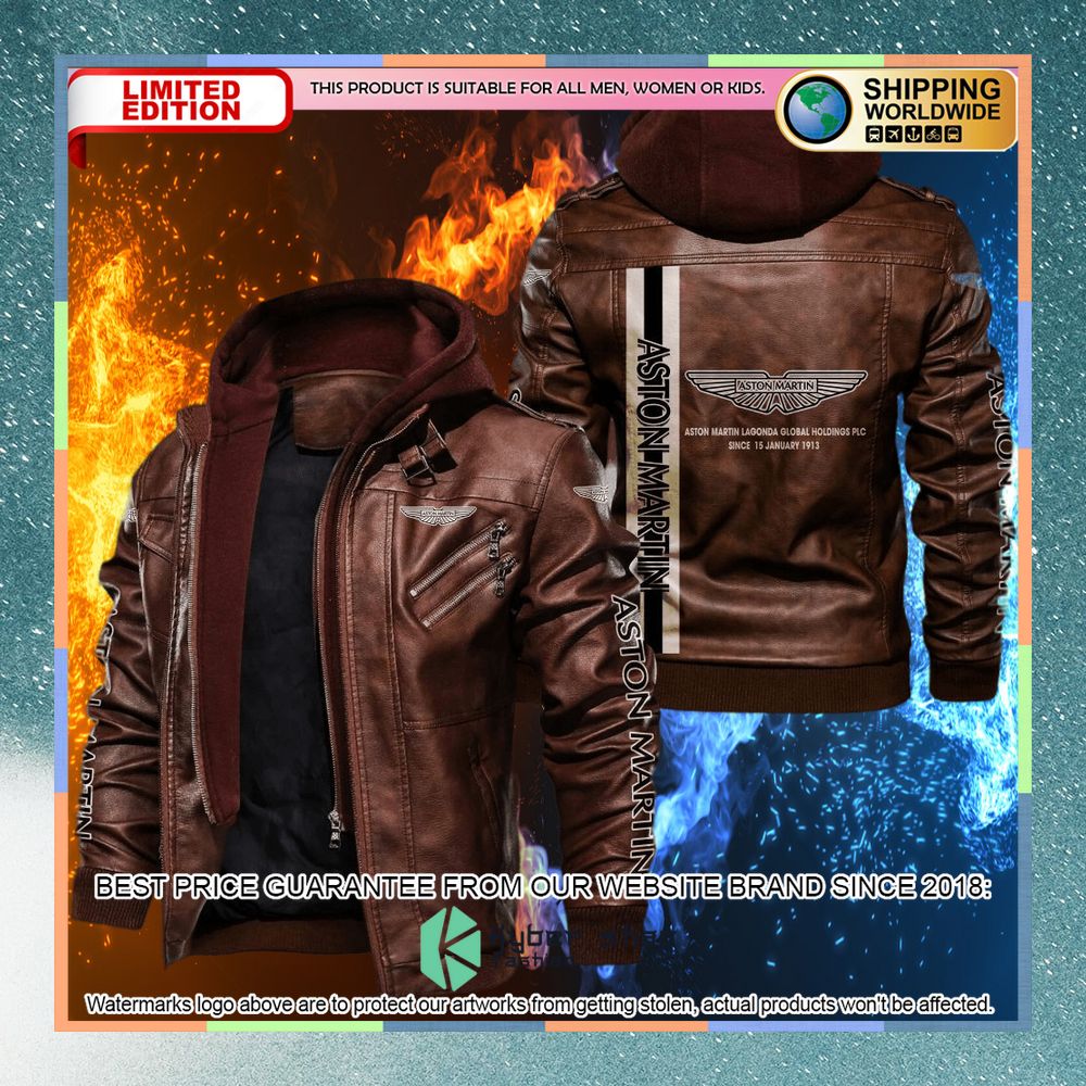 ASTON MARTIN Leather Jacket 6 aston martin leather jacket 2 135