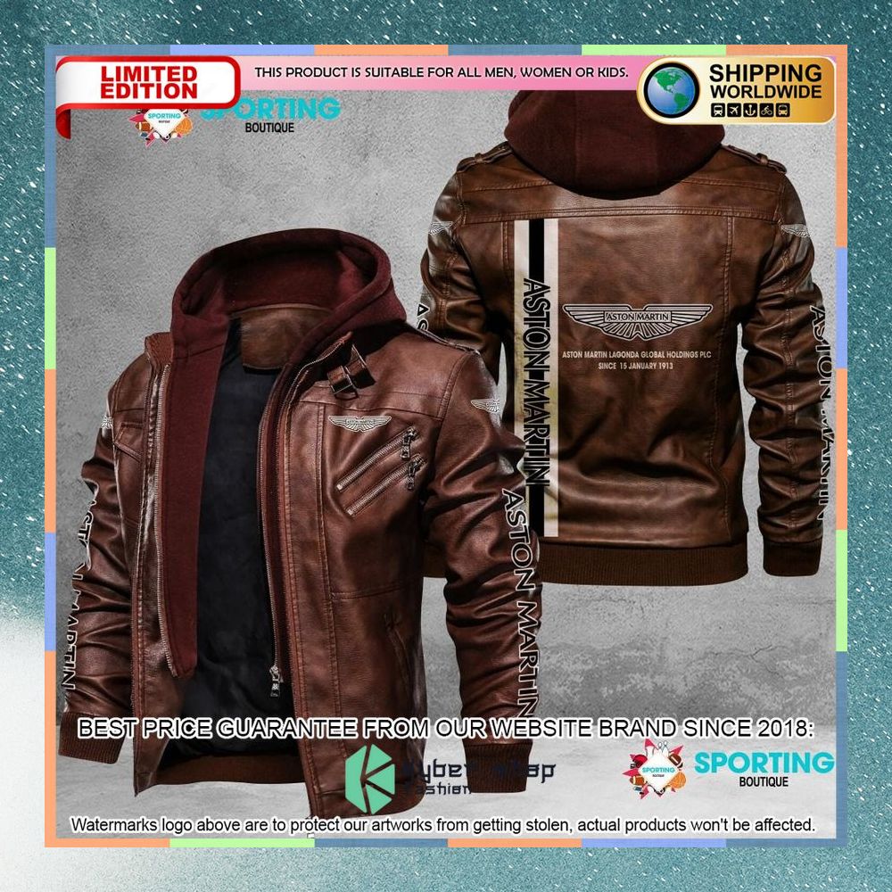 ASTON MARTIN Leather Jacket 8 aston martin leather jacket 4 98