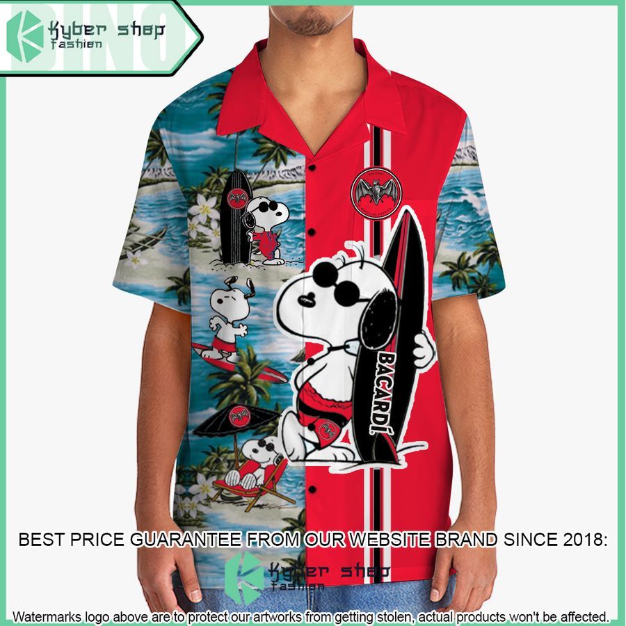bacardi snoopy hawaiian shirt and shorts 2 777