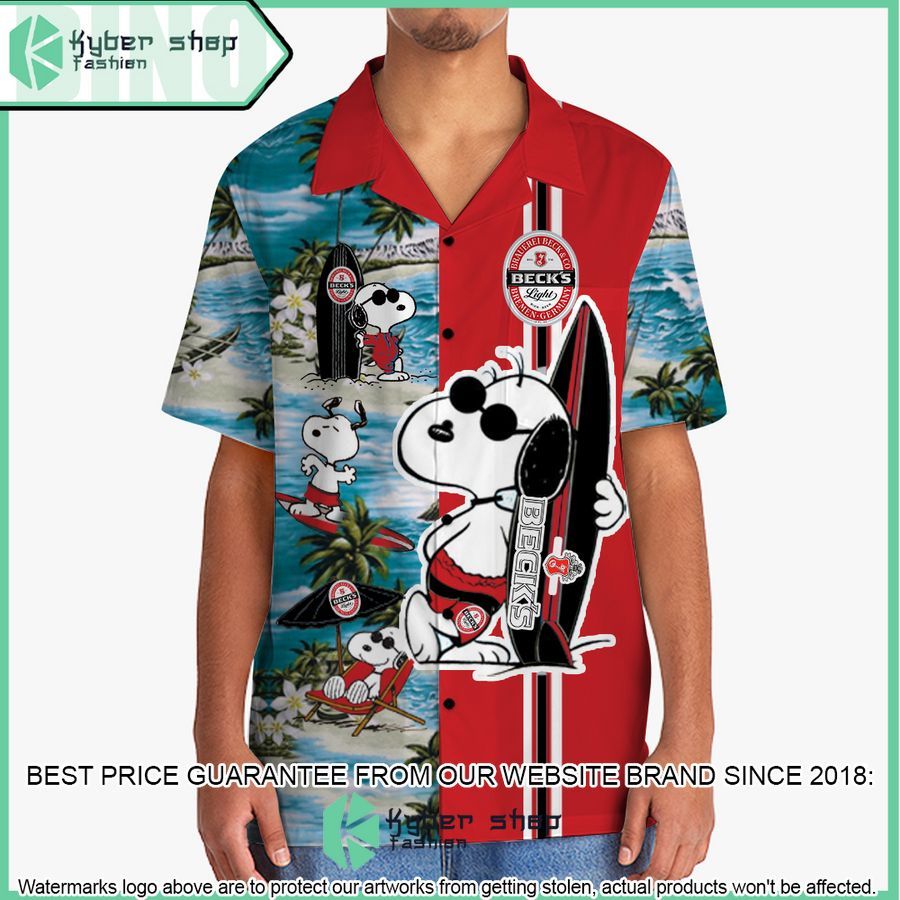 becks snoopy hawaiian shirt and shorts 2 974