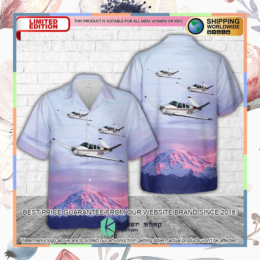 Beechcraft Bonanza 35 Hawaiian Shirt 3 Beechcraft Bonanza 35 Hawaiian Shirt word3