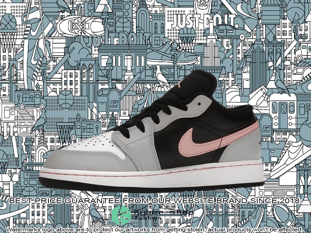 Black Grey Pink Air Jordan 1 Low 3 Black Grey Pink Air Jordan 1 Low word2