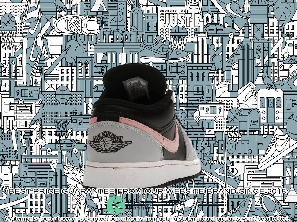 Black Grey Pink Air Jordan 1 Low 4 Black Grey Pink Air Jordan 1 Low word2