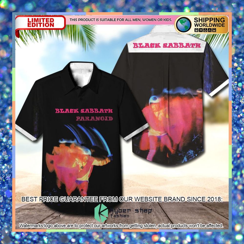 Black Sabbath Paranoid Hawaiian Shirt 3 black sabbath paranoid hawaiian shirt 1 154