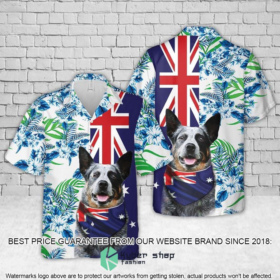 Blue Heeler Australian Cattle Dog Australia Day Hawaiian Shirt