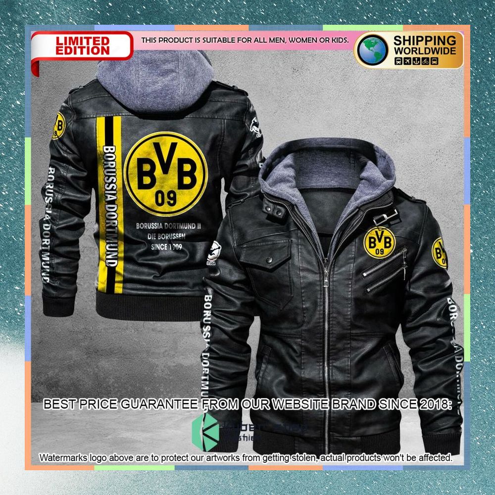 Borussia Dortmund II Leather Jacket 7 borussia dortmund ii leather jacket 3 127