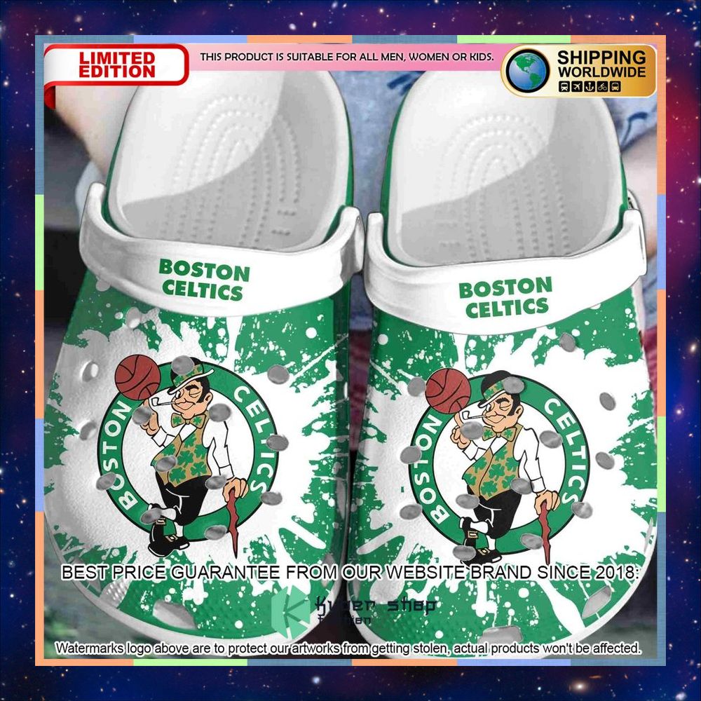 Boston Celtics Green Crocband Clog 4 boston celtics green crocband clog 1 583