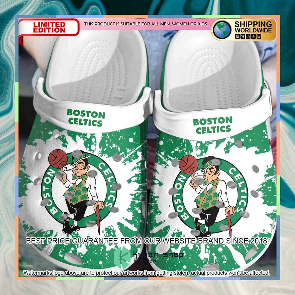 Boston Celtics Green Crocband Clog 7 boston celtics green crocband clog 1 776