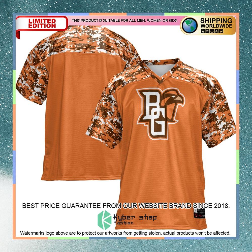 Bowling Green St. Falcons Orange Football Jersey 5 Bowling Green St. Falcons Orange Football Jersey word2