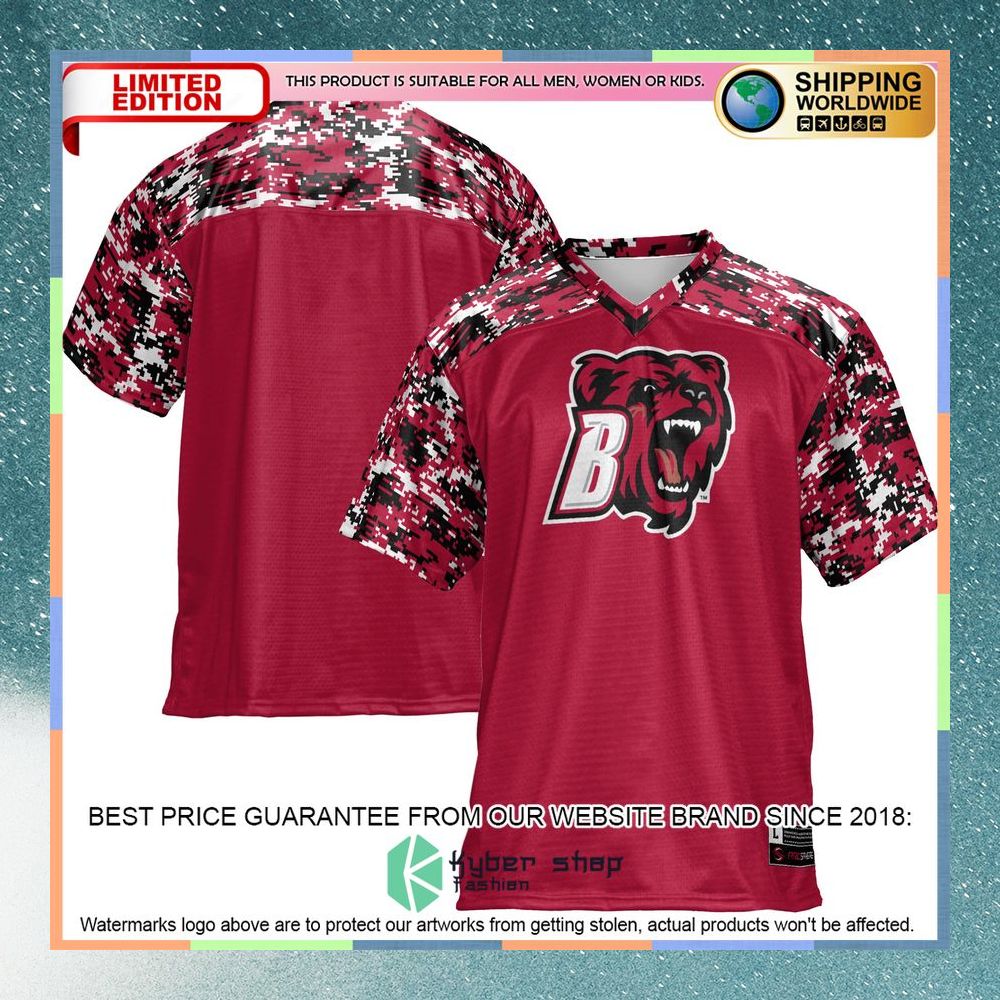 Bridgewater State Bears Crimson Football Jersey 5 Bridgewater State Bears Crimson Football Jersey word1
