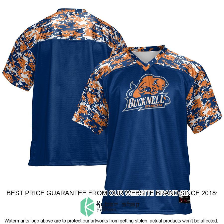 Bucknell Bison Blue Football Jersey word1