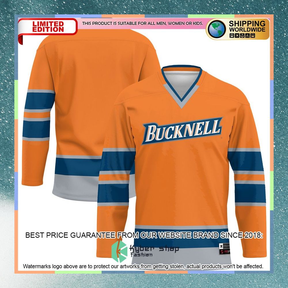 Bucknell Bison Orange Hockey Jersey 5 Bucknell Bison Orange Hockey Jersey word2