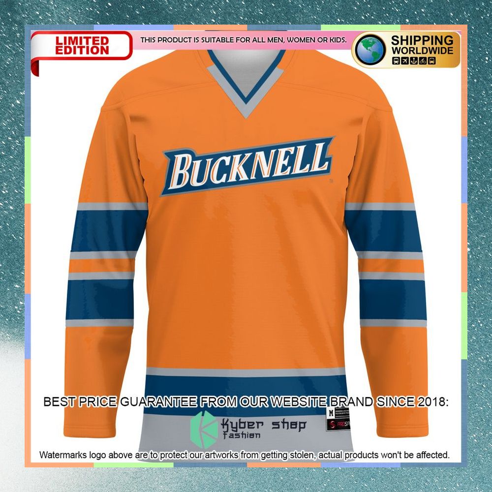 Bucknell Bison Orange Hockey Jersey 6 Bucknell Bison Orange Hockey Jersey word2