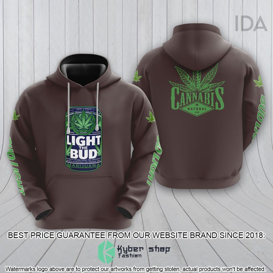 bud light cannabis shirt hoodie 2 549