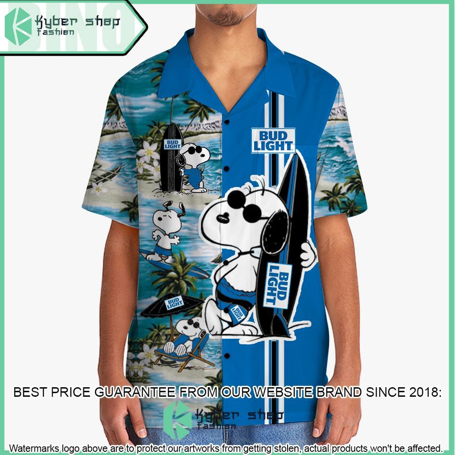 bud light snoopy hawaiian shirt and shorts 2 674