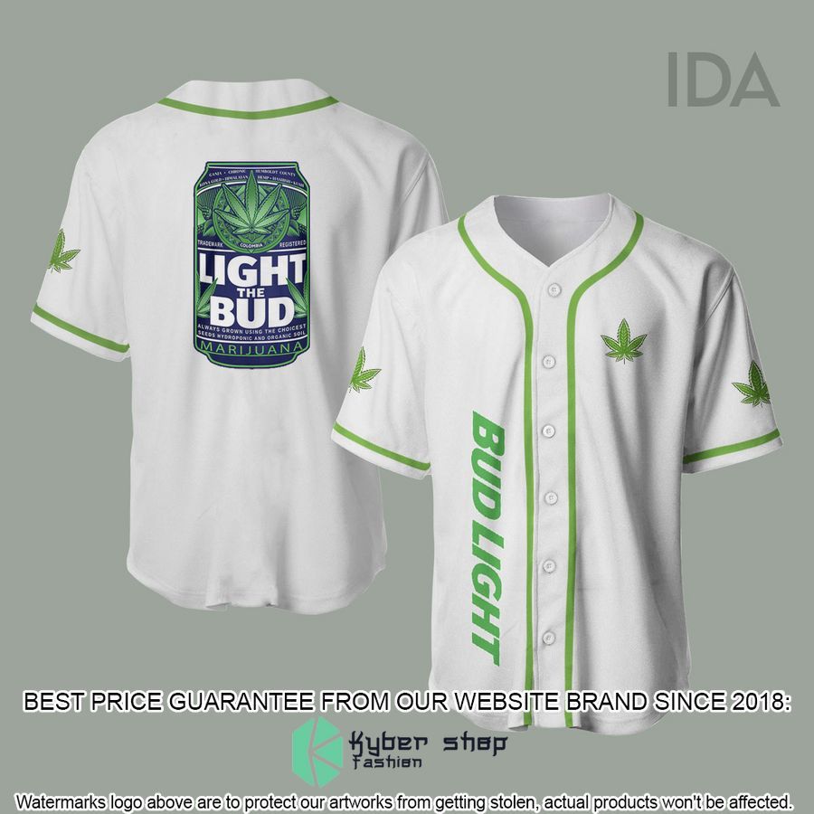 bud light weed baseball jersey 1 430