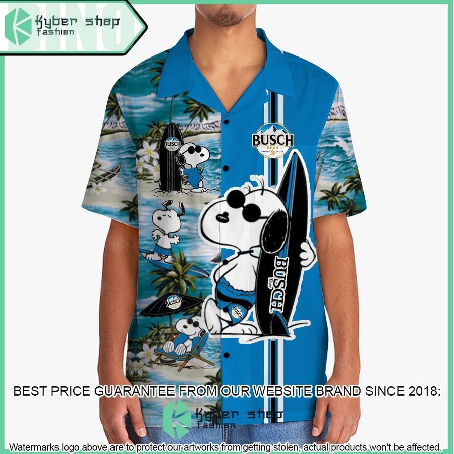busch snoopy hawaiian shirt and shorts 2 566