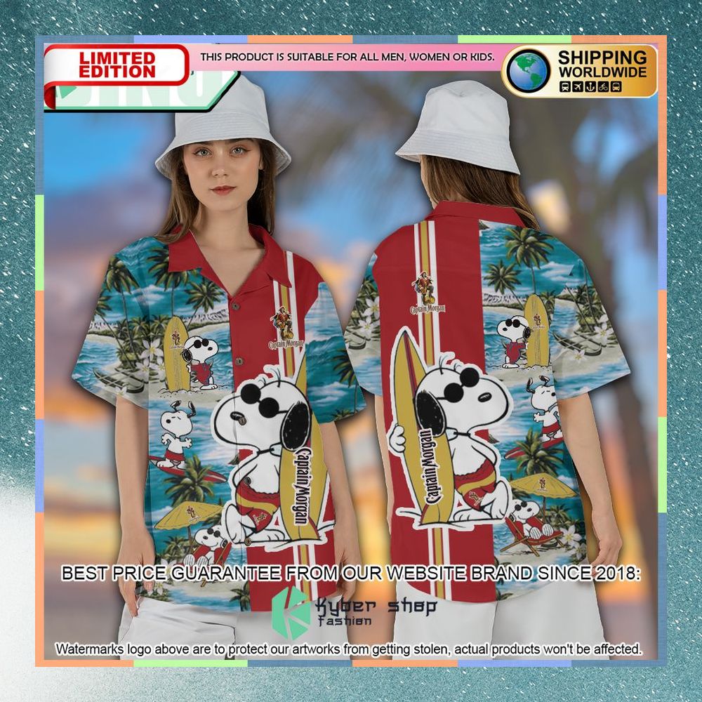 Captain Morgan Snoopy Hawaiian Shirt and Shorts 6 captain morgan snoopy hawaiian shirt and shorts 3 303