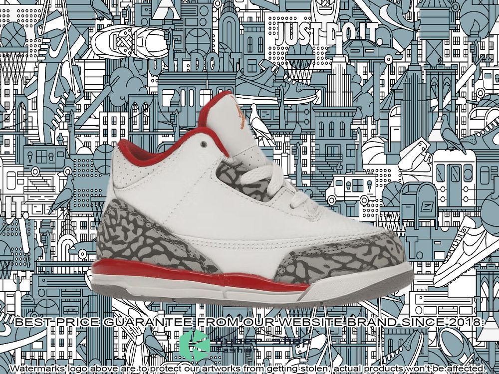 Cardinal Air Jordan 3 Retro word1