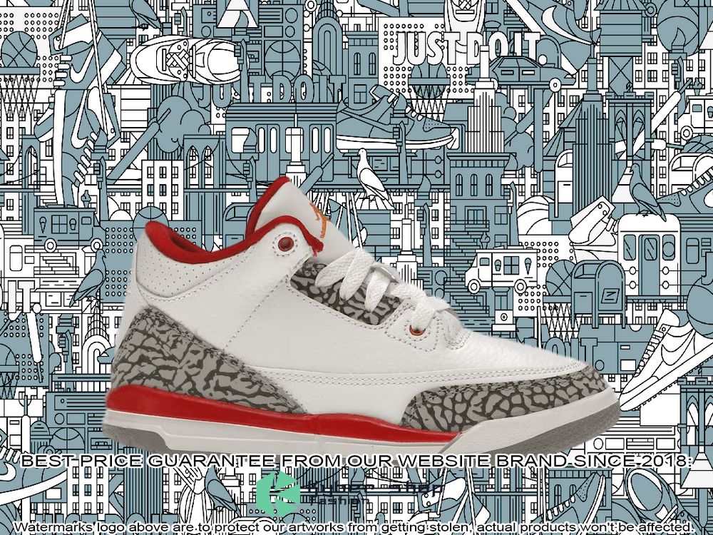 Cardinal White Air Jordan 3 Retro word3