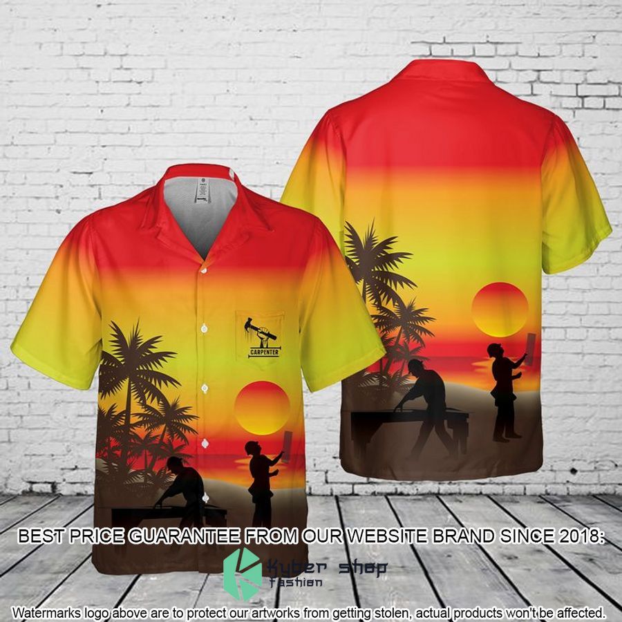 Carpenter Sunset Pocket Hawaiian Shirt
