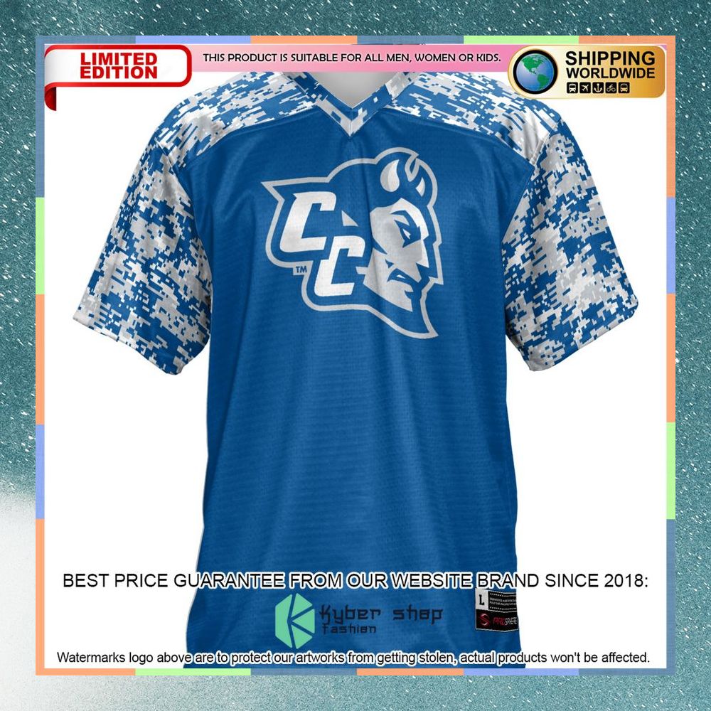 Central Connecticut State Blue Devils Royal Football Jersey 6 Central Connecticut State Blue Devils Royal Football Jersey word1