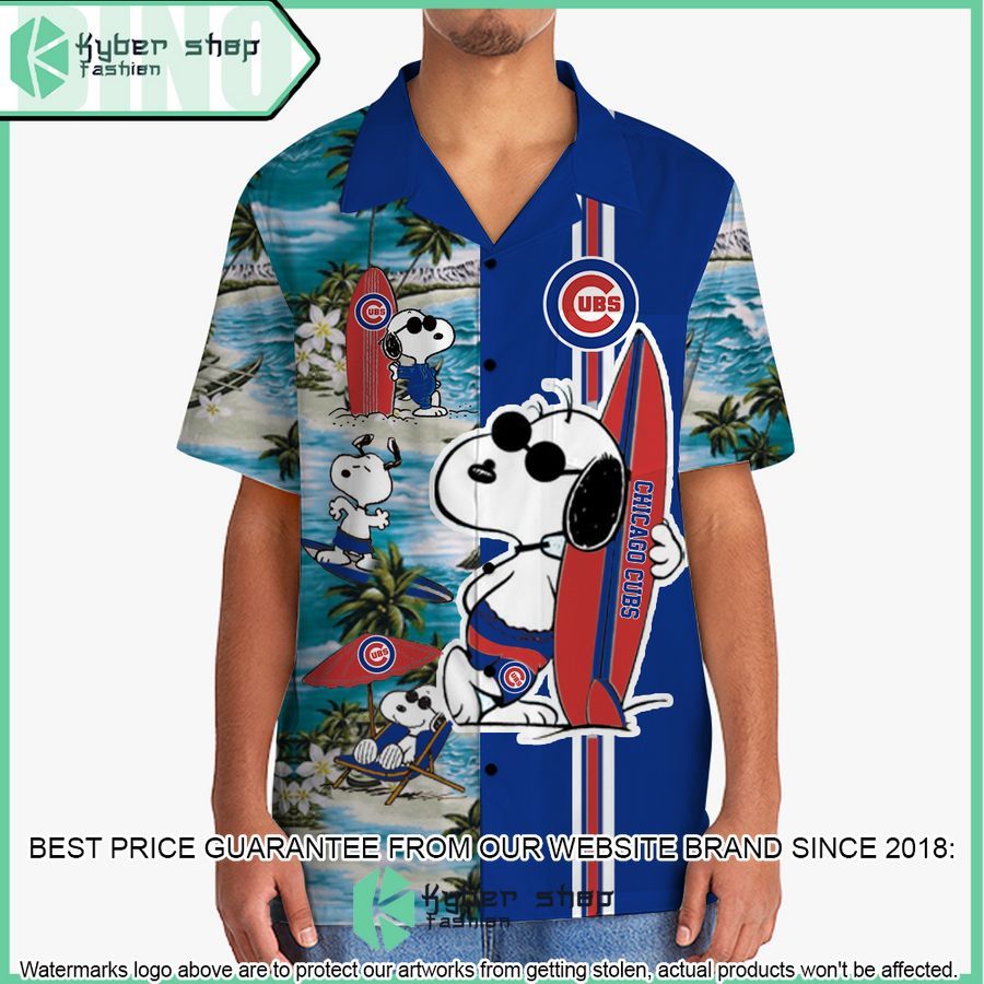 chicago cubs snoopy hawaiian shirt short 2 484