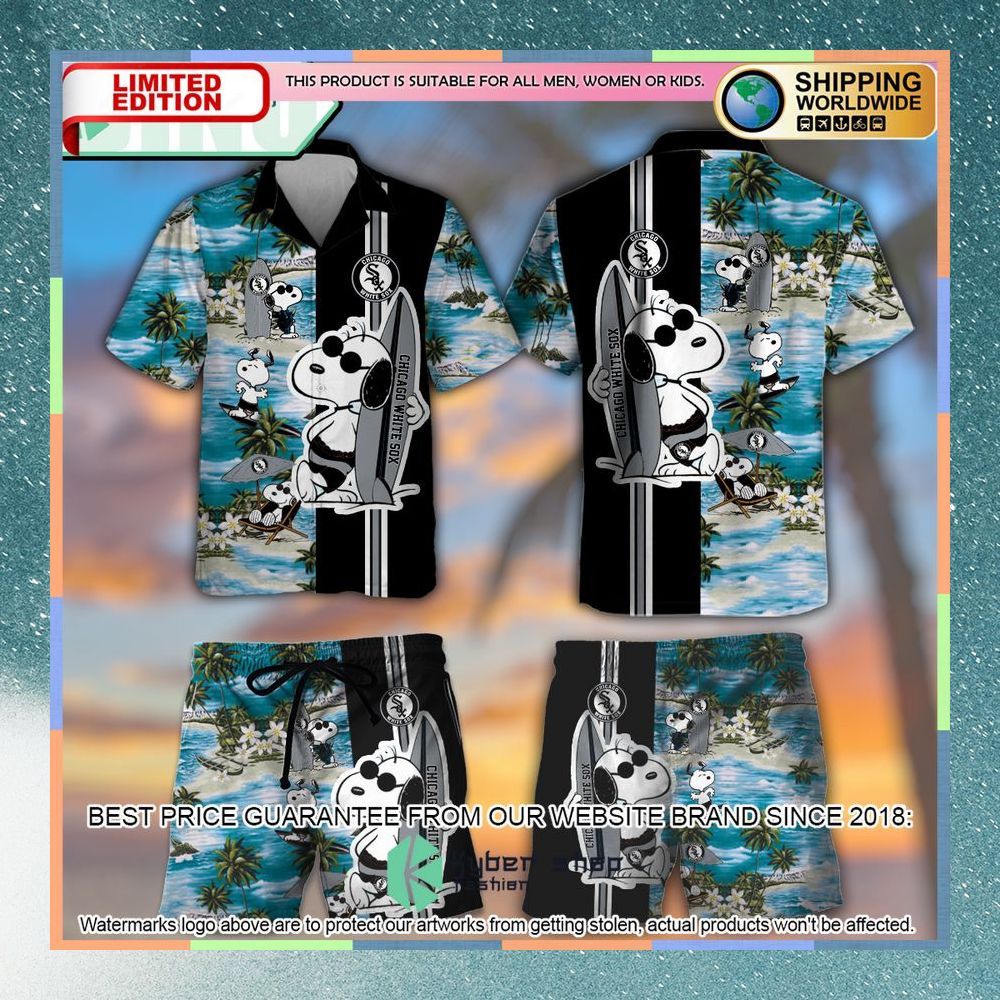 Chicago White Sox Snoopy Hawaiian Shirt, Short 4 chicago white sox snoopy hawaiian shirt short 1 902