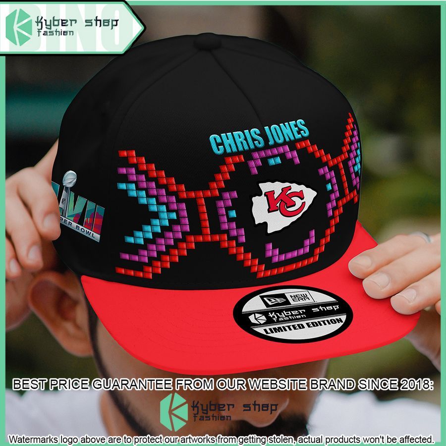 Chris Jones 95 Defensive Tackle Kansas City Chiefs Super Bowl LVII Tarmac Cap 8 chris jones 95 defensive tackle kansas city chiefs super bowl lvii tarmac cap 8 402