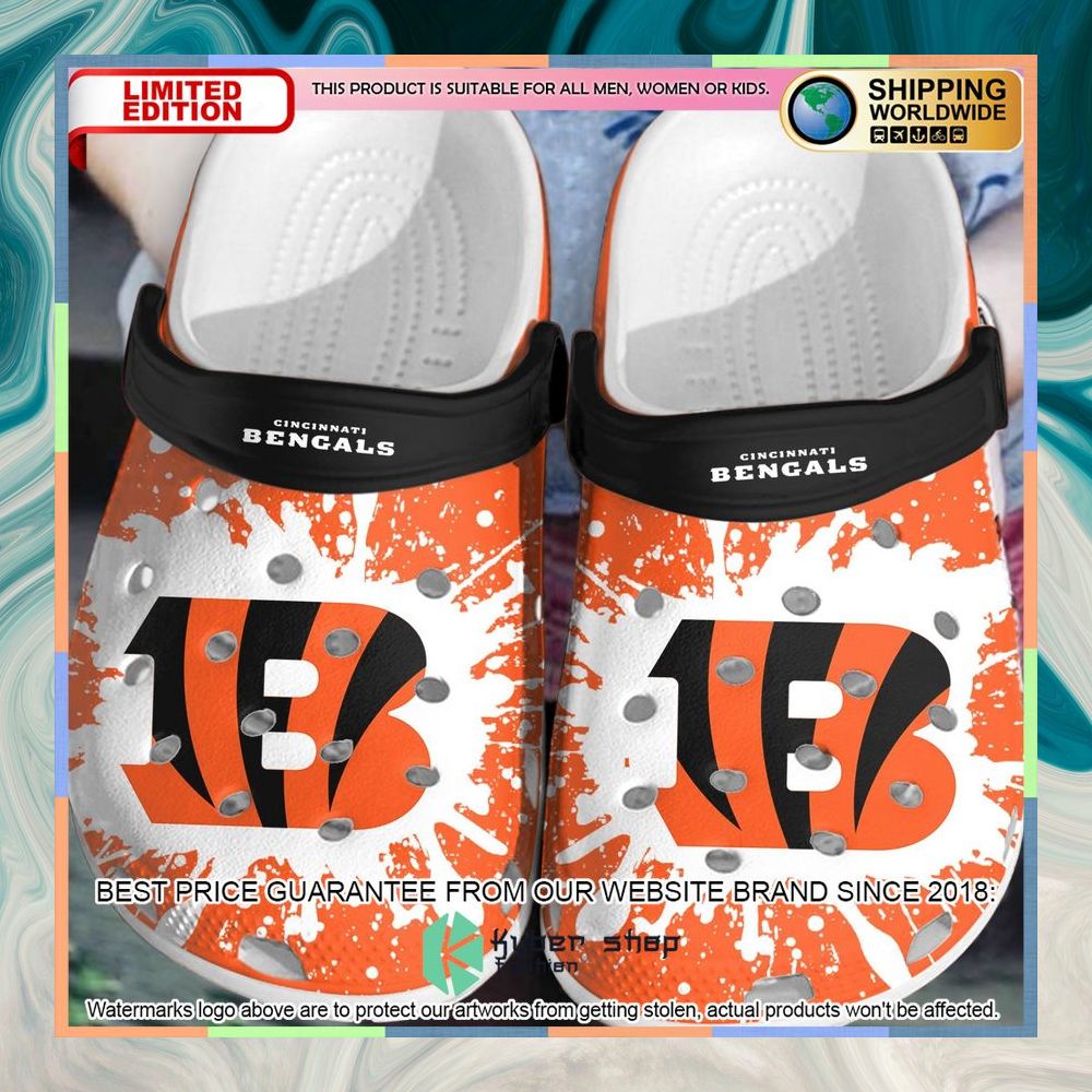 Cincinnati Bengals Crocs Crocband Clog 3 cincinnati bengals crocs crocband clog 1 889