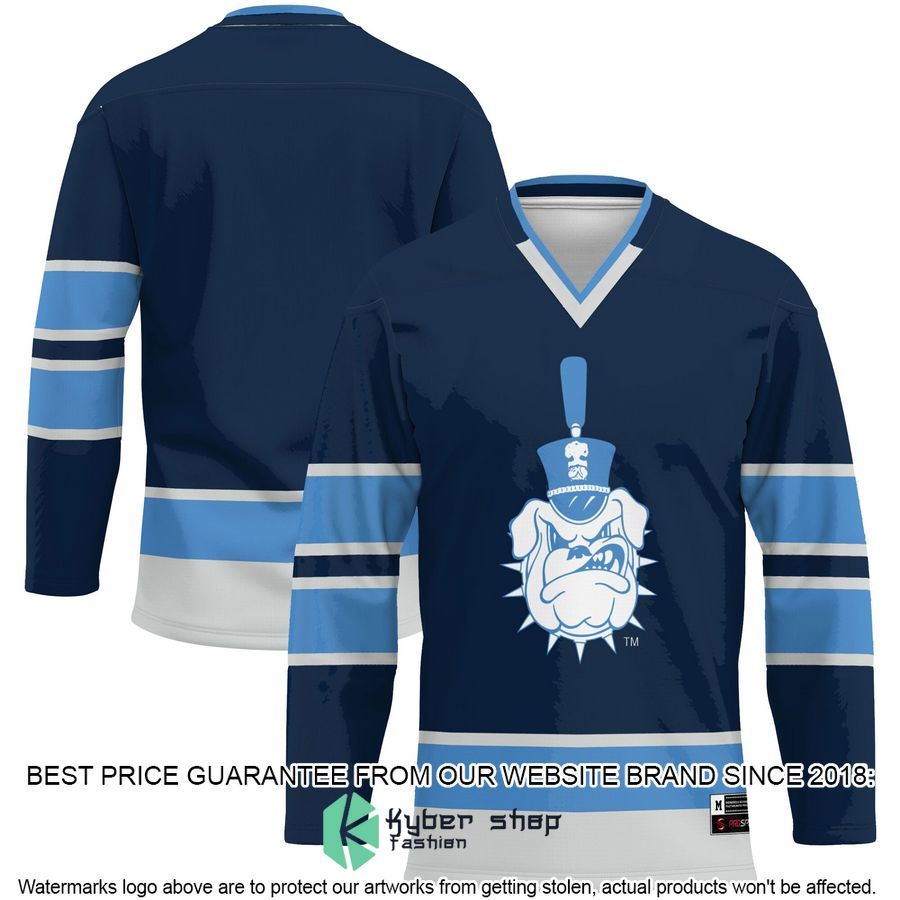 Citadel Bulldogs Navy Hockey Jersey