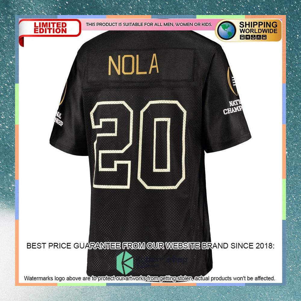 Clemson Tigers vs LSU Tigers Fanatics Branded Women's 2020 College Football Playoff National Championship Matchup Black Football Jersey 7 Clemson Tigers vs LSU Tigers Fanatics Branded Women's 2020 College Football Playoff National Championship Matchup Black Football Jersey word2