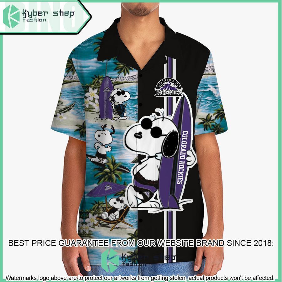 colorado rockies snoopy hawaiian shirt and shorts 2 10