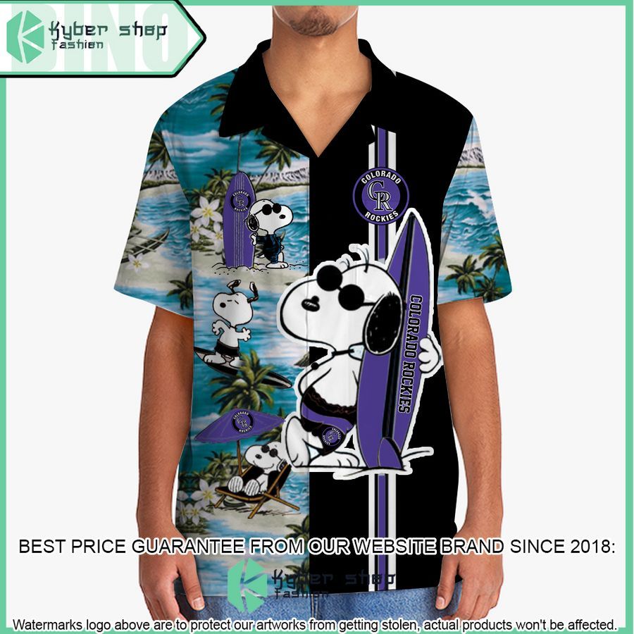 colorado rockies snoopy hawaiian shirt short 2 123