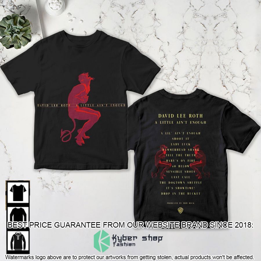 david lee roth a little aint enough album t shirt 1 123