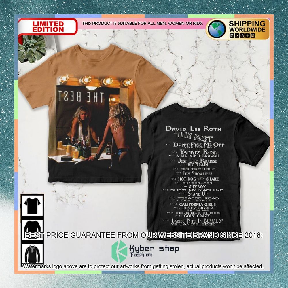 david lee roth the best album t shirt 1 376