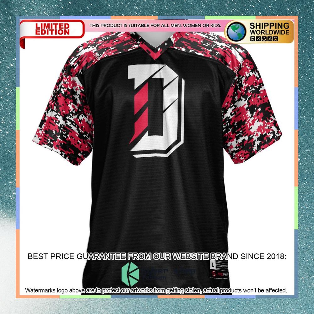Davidson Wildcats Black Football Jersey 6 Davidson Wildcats Black Football Jersey word1